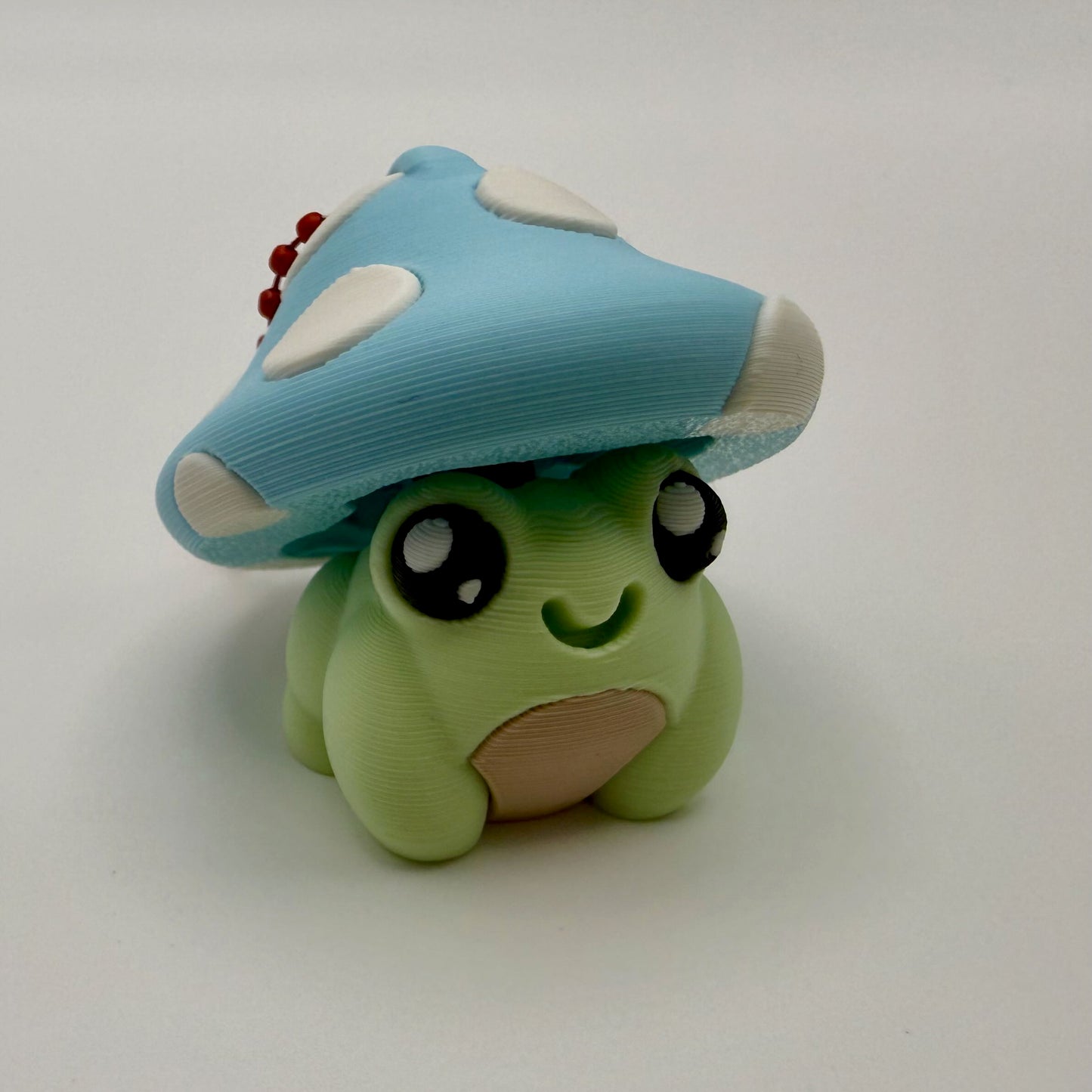 Frog Friend Fidget Clicker with Mushroom Hat